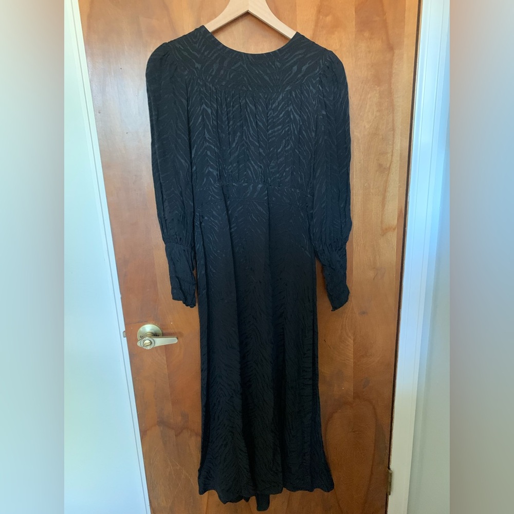 Topshop Black Long Sleeve Dress